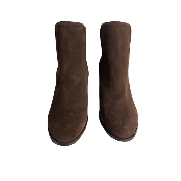 Splendid Marika Chocolate Brown Round‎ Toe Pull-On Ankle Boots Size 8 M NWOB - Picture 2 of 7